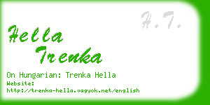 hella trenka business card